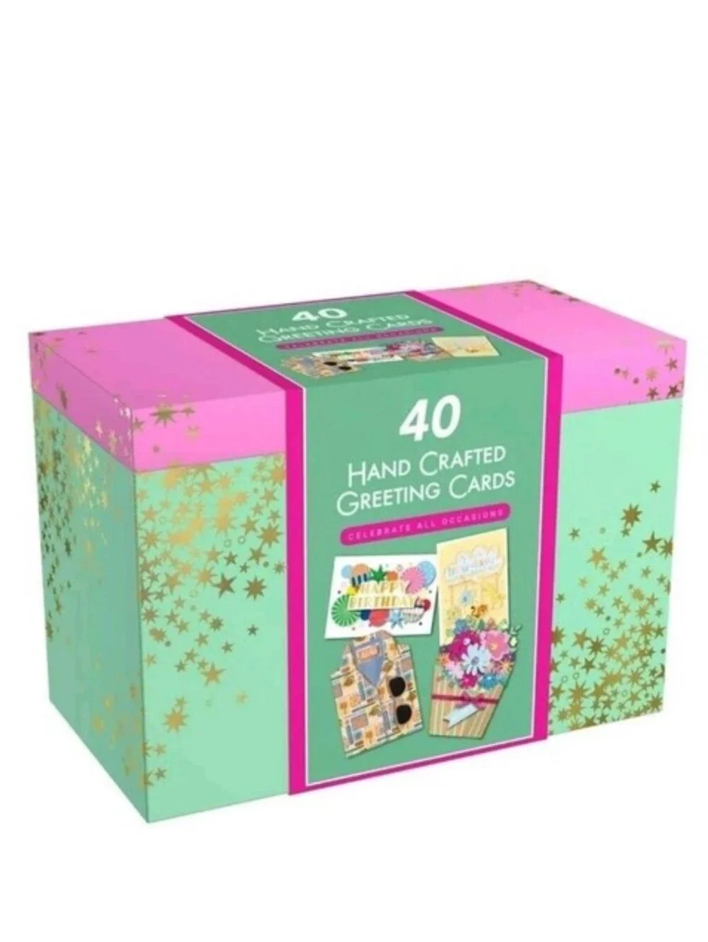 PRO4ALL Hand Crafted All Occasion Greeting Card Collection, 40-count NEW MODEL